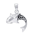 Celtic Shark Sterling Silver Pendant TPD066