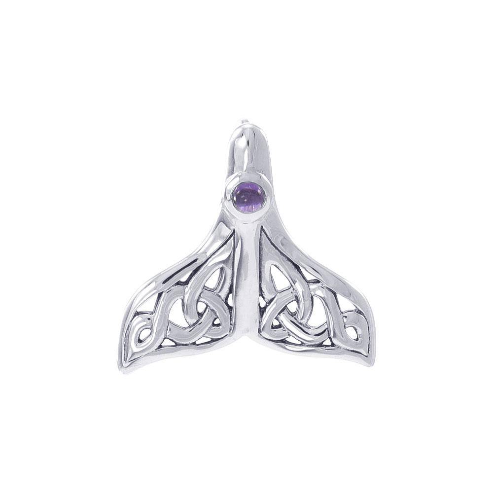Celtic Knots Whale Tail Sterling Silver Pendant TPD071