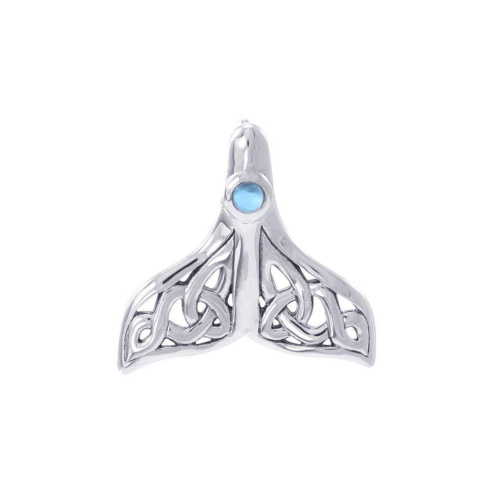 Celtic Knots Whale Tail Sterling Silver Pendant TPD071