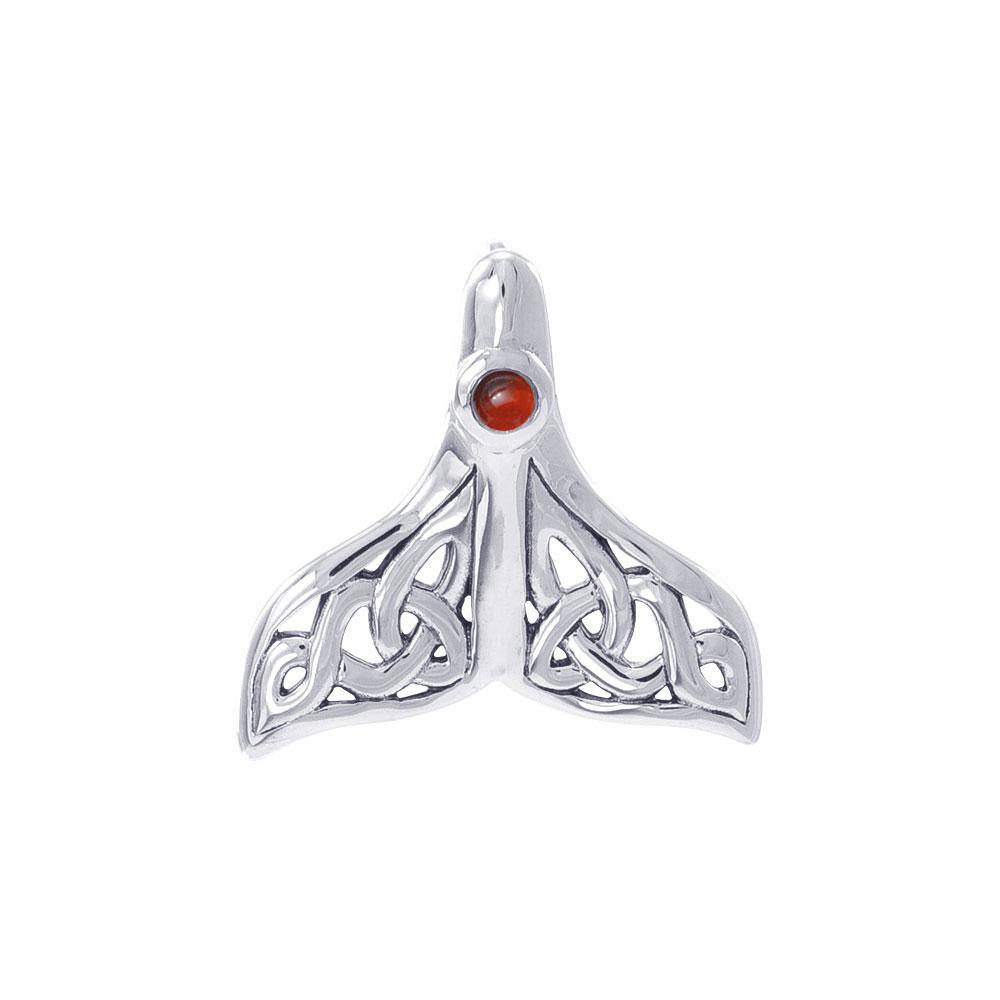 Celtic Knots Whale Tail Sterling Silver Pendant TPD071