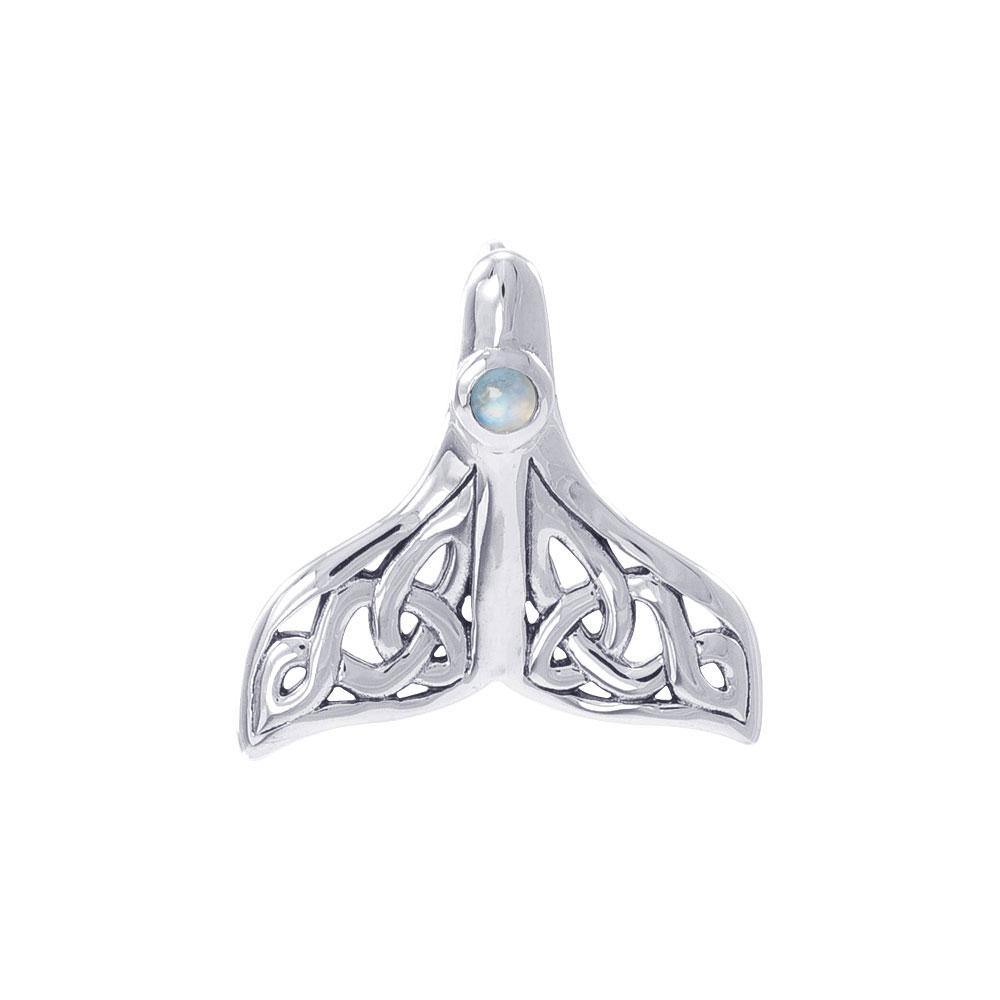 Celtic Knots Whale Tail Sterling Silver Pendant TPD071