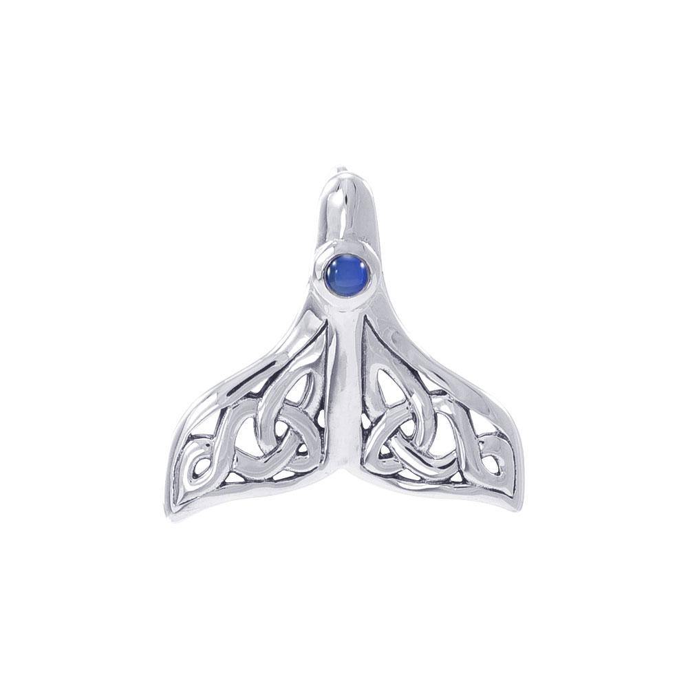 Celtic Knots Whale Tail Sterling Silver Pendant TPD071