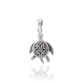 Celtic Sea Turtle Sterling Silver Pendant TPD082