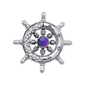 Celtic Knots Ship's Wheel Silver Pendant TPD1028