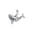 Celtic Whale Sterling Silver Pendant TPD1029