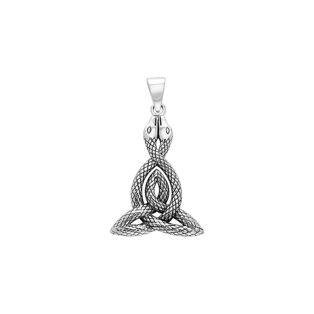 Hides the powerful Celtic Knotwork Snake Sterling Silver Pendant TPD1108