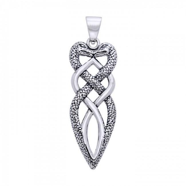 Celtic Snake Sterling Silver Pendant TPD1109