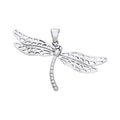 Colorful changes await ~ Large Dragonfly Sterling Silver Pendant TPD1153