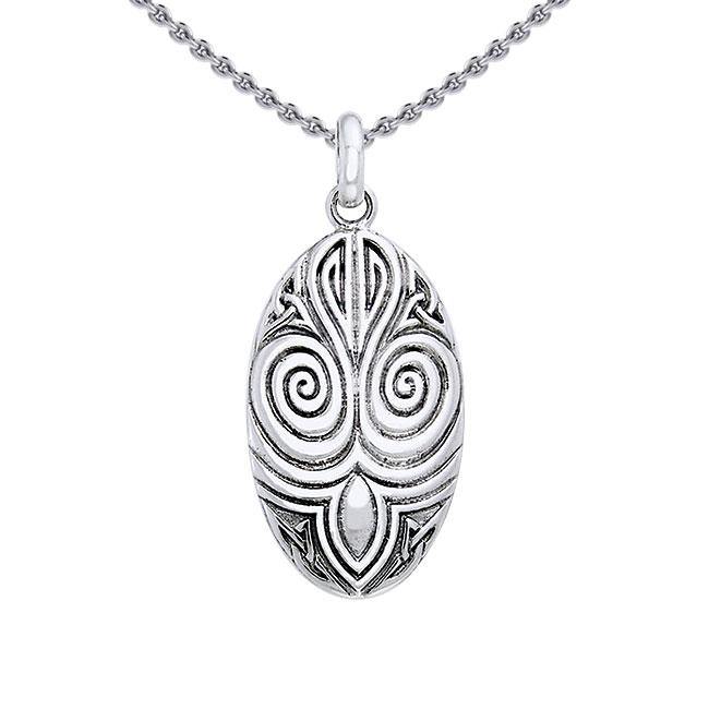 A revered tradition ~ Sterling Silver Celtic Maori Pendant Jewelry TPD1206