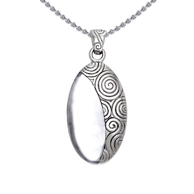 Celtic Elegant Danu Sterling Silver Pendant TPD1231