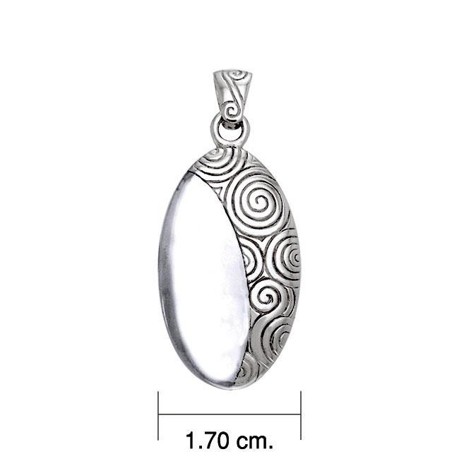 Celtic Elegant Danu Sterling Silver Pendant TPD1231