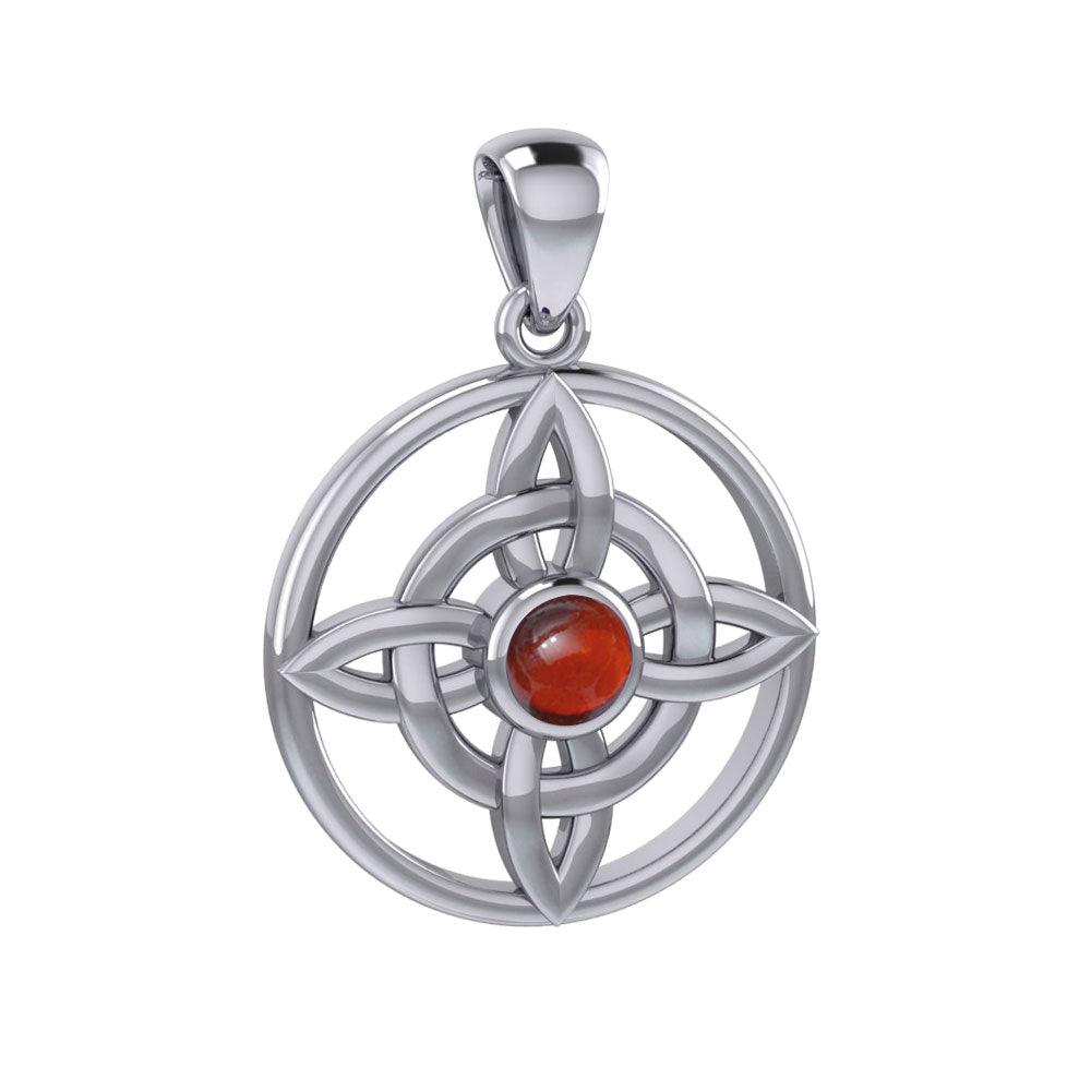 Protected Wheel of Being Celtic Sterling Silver Pendant TPD125