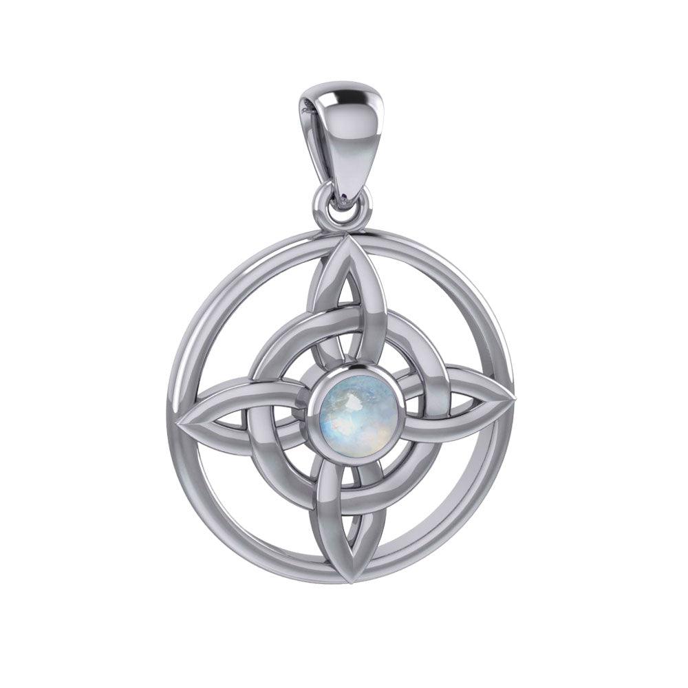 Protected Wheel of Being Celtic Sterling Silver Pendant TPD125