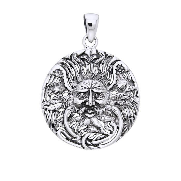 Belenos Celtic Sun God Sterling Silver Pendant By Oberon Zell TPD1581