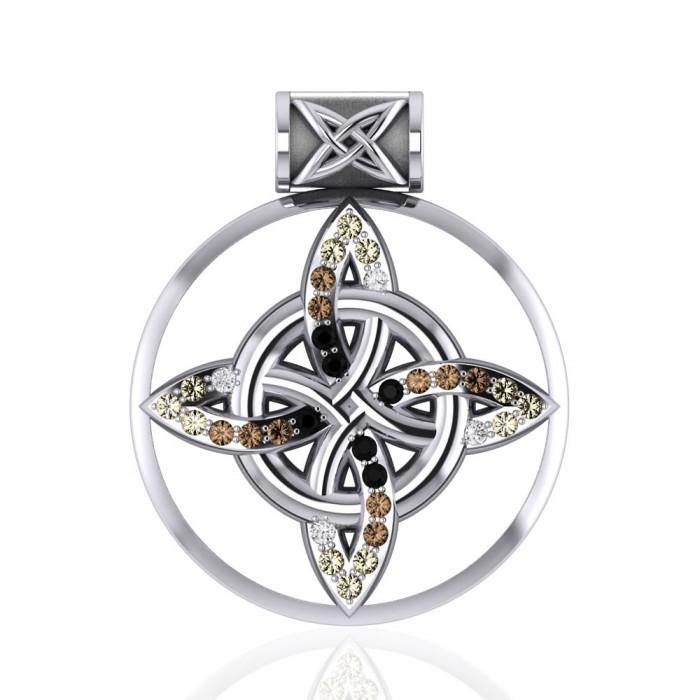 Celtic Four Point Knot Pendant TPD1811 Jewelry Symbolizing Protection Heritage And Family Tradition