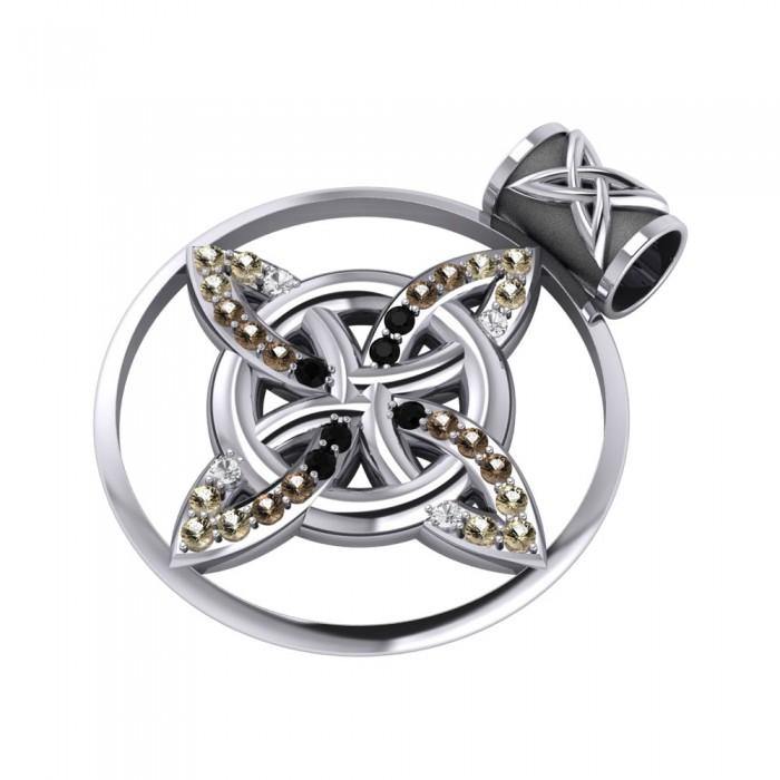 Celtic Four Point Knot Pendant TPD1811 Jewelry Symbolizing Protection Heritage And Family Tradition