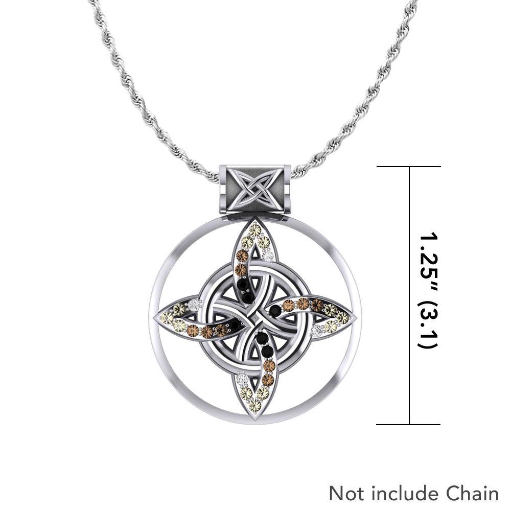 Celtic Four Point Knot Pendant TPD1811 Jewelry Symbolizing Protection Heritage And Family Tradition