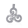 The love of the Holy Trinity ~ Celtic Triquetra Sterling Silver Pendant TPD1818