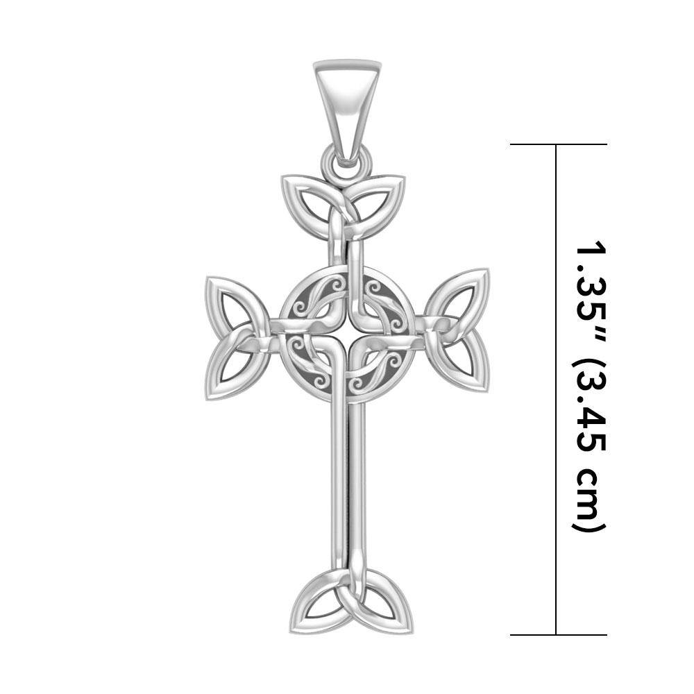 Celtic Cross Silver Pendant TPD1819