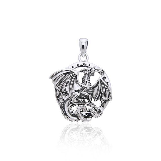 Jody Bergsma Dragon Sterling Silver Pendant TPD1871