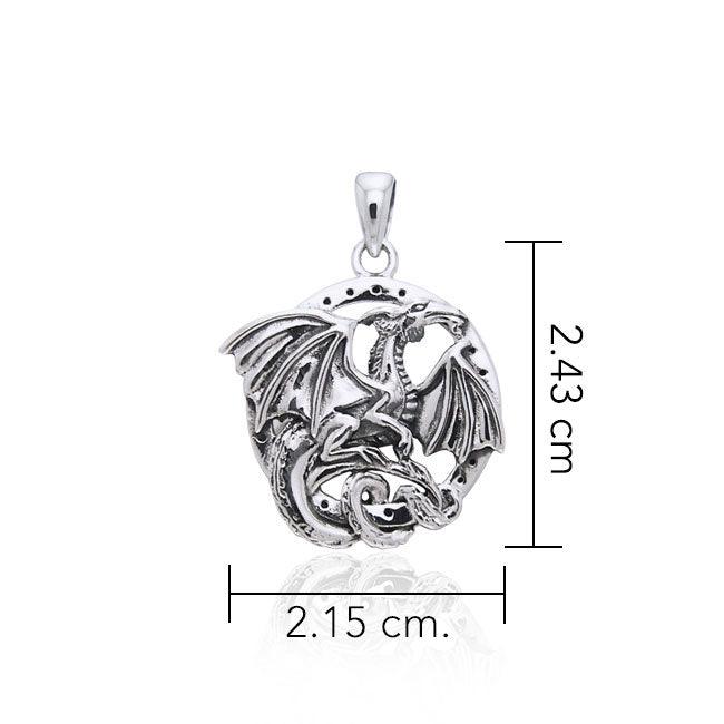 Jody Bergsma Dragon Sterling Silver Pendant TPD1871