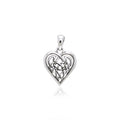 Celtic Knot Heart Sterling Silver Pendant TPD2332