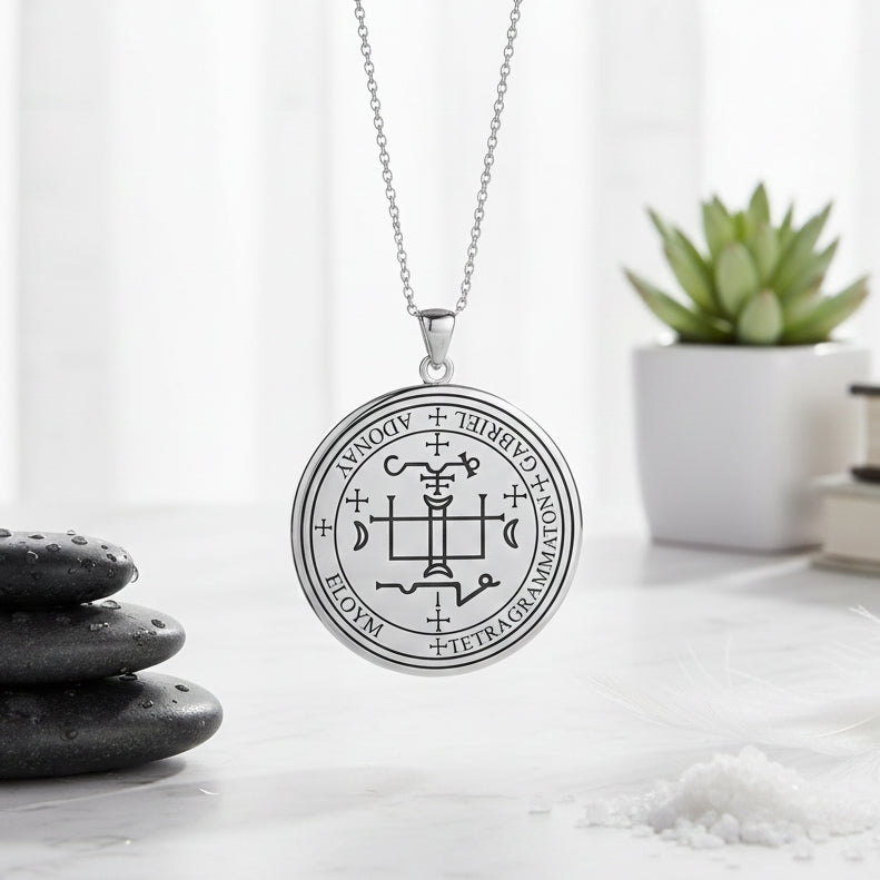 Sigil of the Archangel Gabriel Sterling Silver Pendant TPD2819