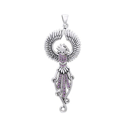 Regal Phoenix Sterling Silver Pendant TPD2914 | Pendant | Wiccan Center