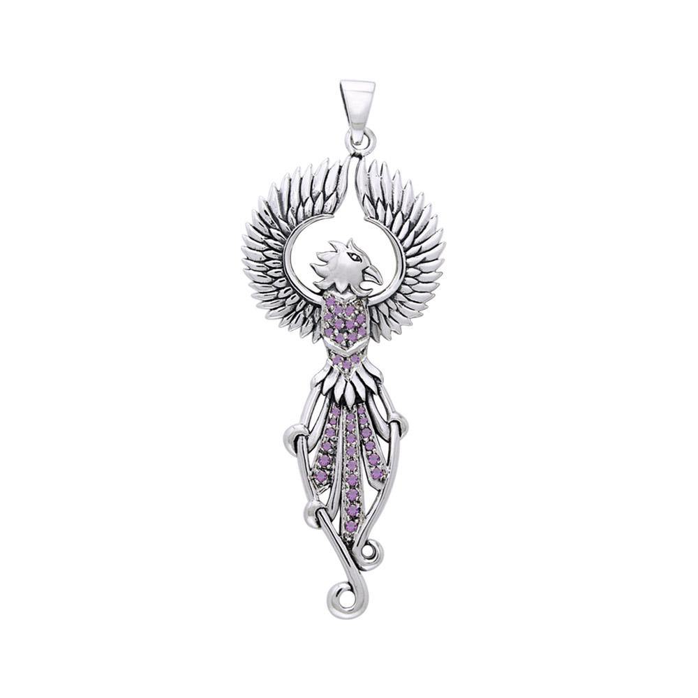 Regal Phoenix Sterling Silver Pendant TPD2914