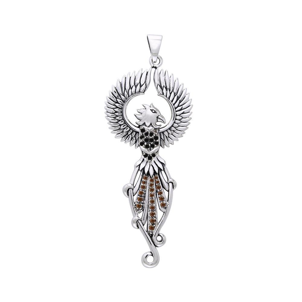 Regal Phoenix Sterling Silver Pendant TPD2914