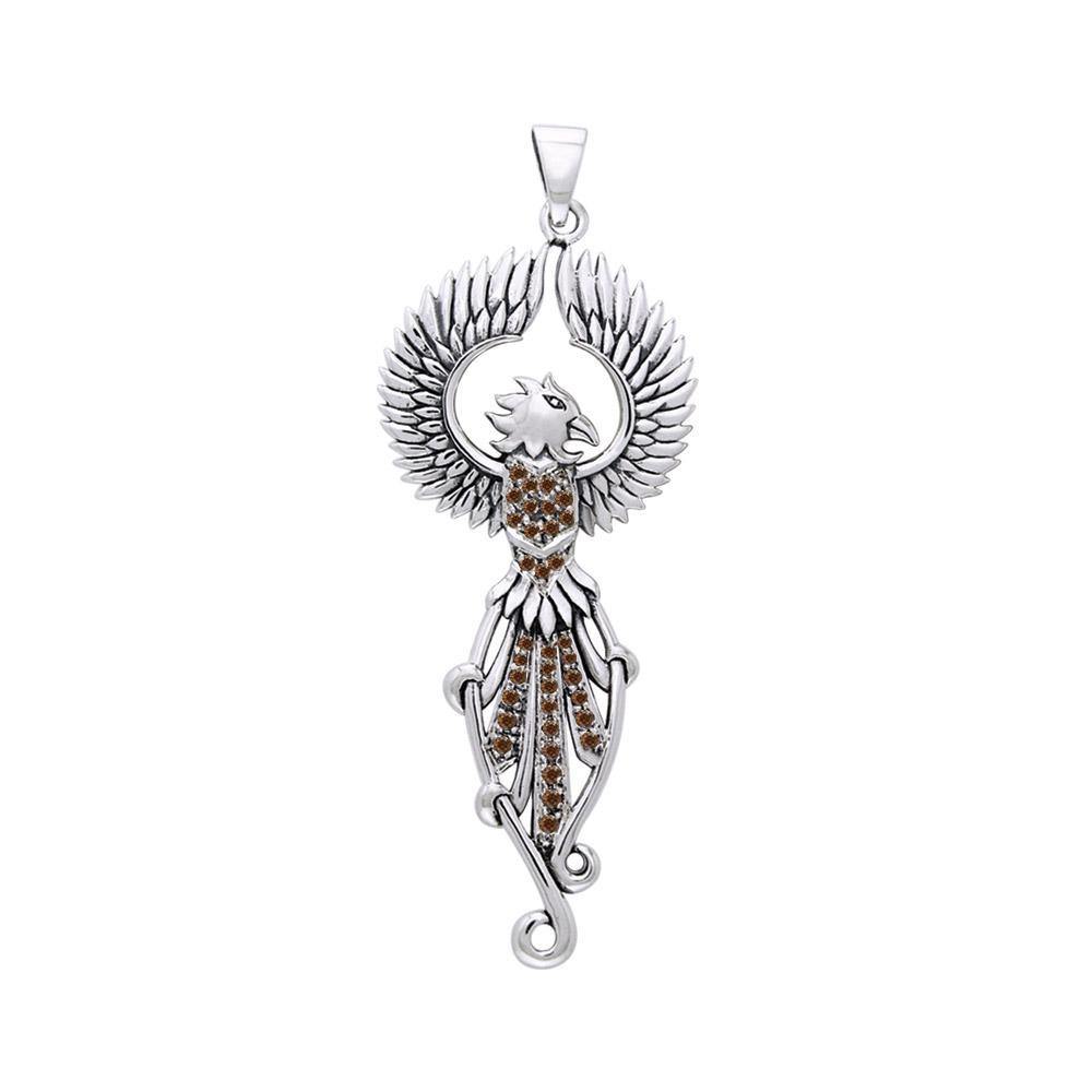 Regal Phoenix Sterling Silver Pendant TPD2914