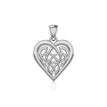 Celtic Knot Heart Sterling Silver Pendant TPD3015