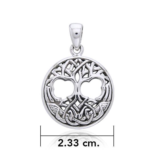 Interwoven with Birds in the Celtic Tree of Life Sterling Silver Pendant TPD3019
