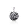 Celtic Knot Triskelion Sterling Silver Pendant TPD3025