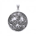 Celtic Knotwork Horse Sterling Silver Pendant TPD3046