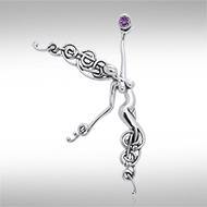 Angel of the Phoenix follows ~ Sterling Silver Jewelry Pendant TPD3264