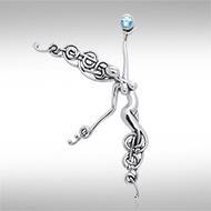 Angel of the Phoenix follows ~ Sterling Silver Jewelry Pendant TPD3264 | Pendant | Wiccan Center
