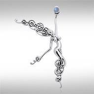 Angel of the Phoenix follows ~ Sterling Silver Jewelry Pendant TPD3264 | Pendant | Wiccan Center