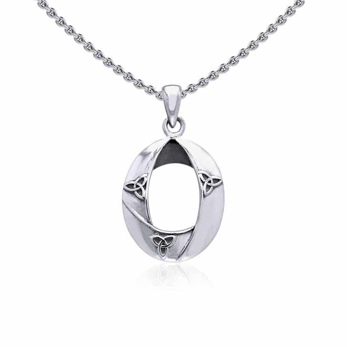 Celtic Trinity Knot Elegant Silver Pendant TPD3424