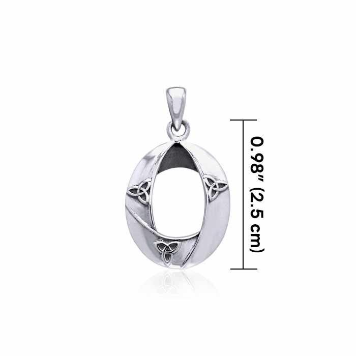 Celtic Trinity Knot Elegant Silver Pendant TPD3424