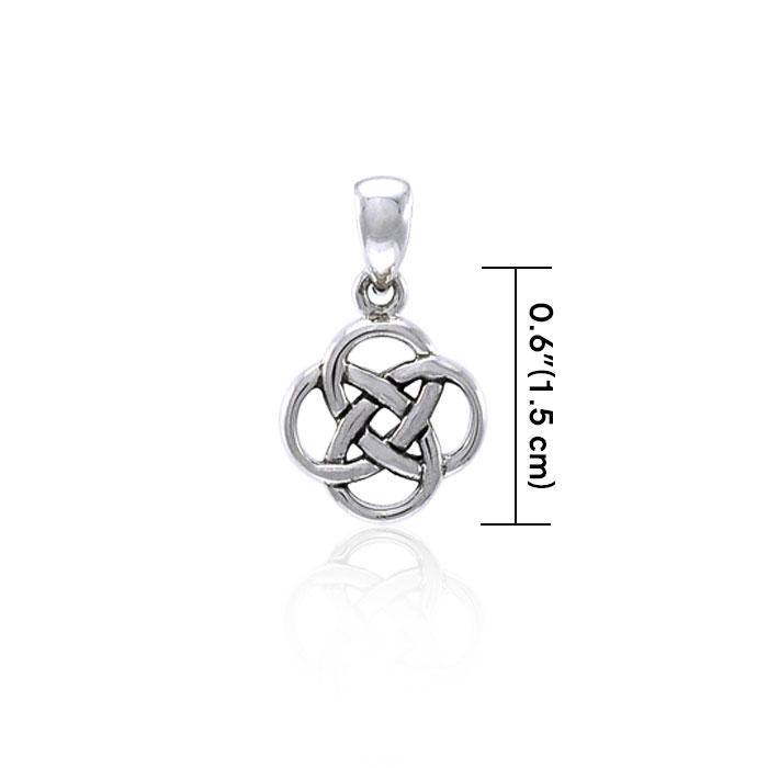 The Small Celtic Knot Sterling Silver Pendant TPD3688