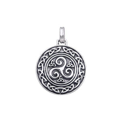 Celtic Silver Spiral Pendant TPD370 | Pendant | Wiccan Center