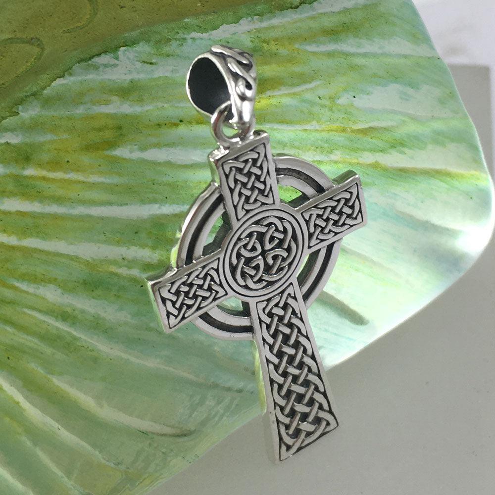 Celtic Cross Sterling Silver Pendant TPD3722