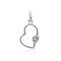 Celtic Love Heart Knot Silver Pendant TPD3854