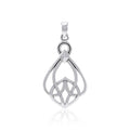 Modern Celtic Knot Sterling Silver Pendant TPD3963