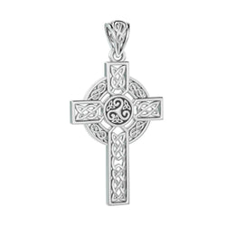Celtic Cross Sterling Silver Pendant by Peter Stone Jewelry TPD3969 | Pendant | Wiccan Center
