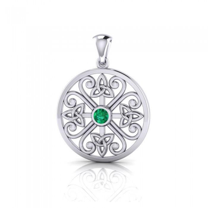 Celtic Knotwork Triquetra Sterling Silver Pendant TPD3977