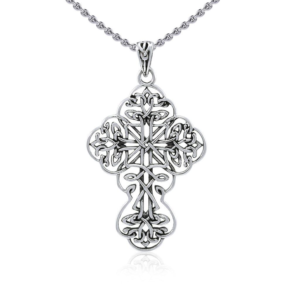 Brigid Ashwood Celtic Cross Sterling Silver Pendant  TPD4033