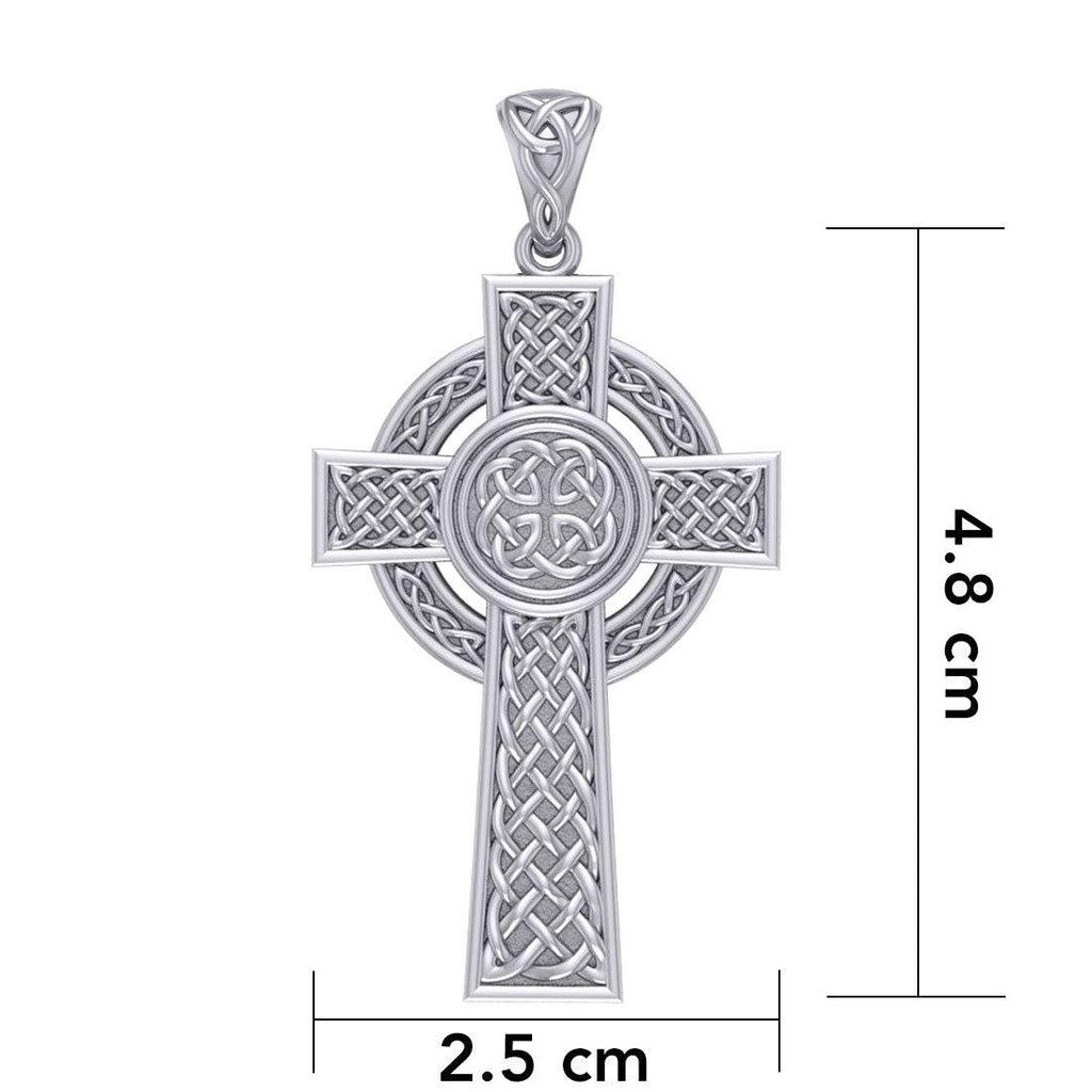 Celtic Cross Sterling Silver Pendant TPD4132