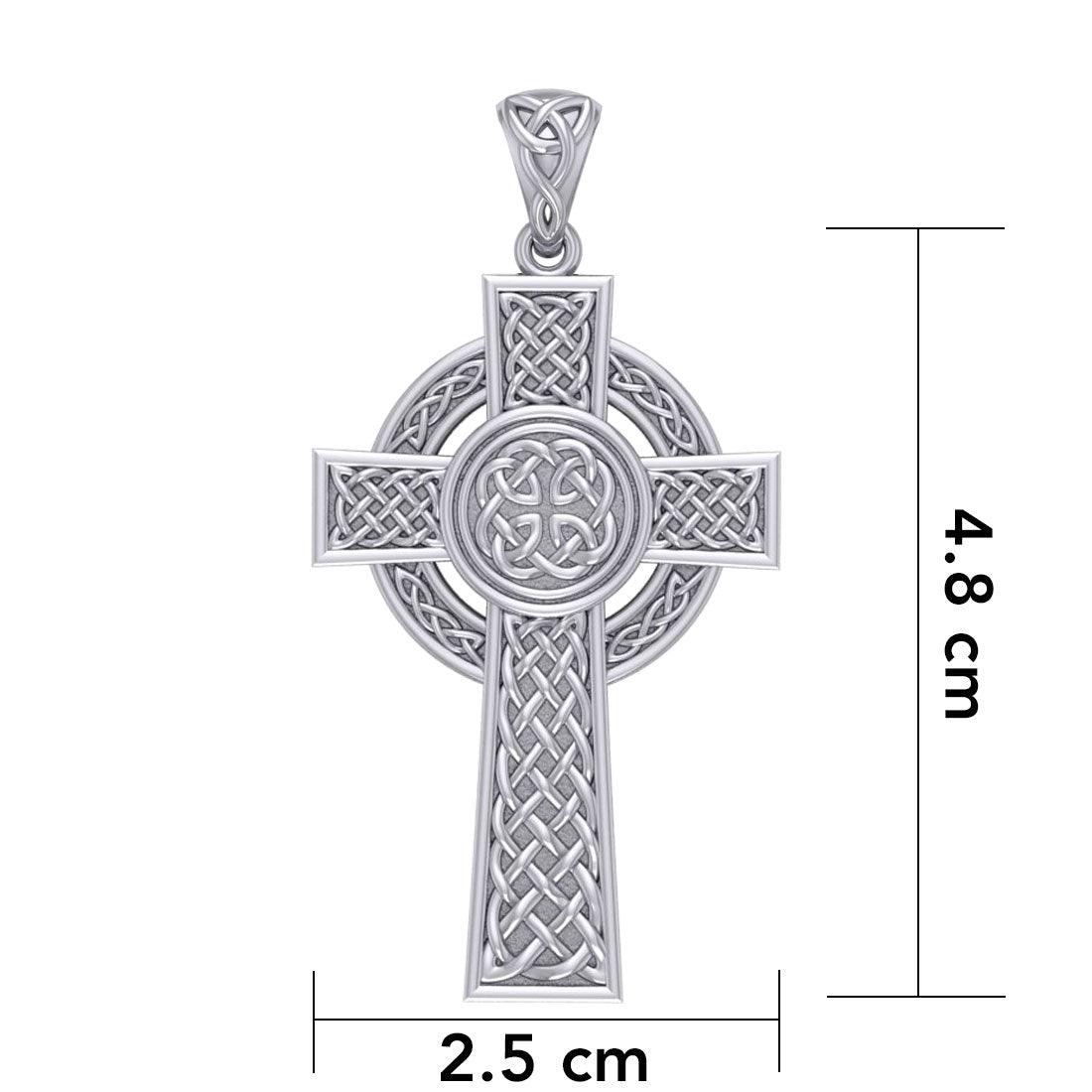 Celtic Cross Sterling Silver Pendant TPD4132